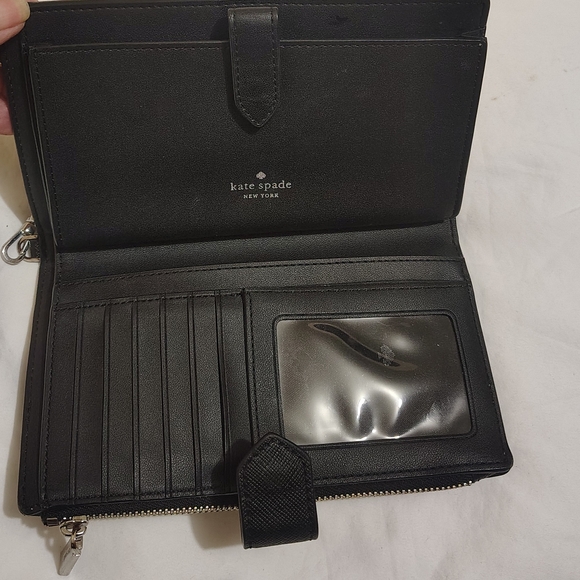 Kate Spade Gray and White Wristlet - Picture 5 of 6